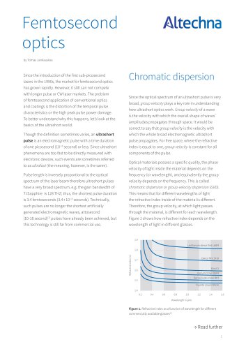 Femtosecond Optics.White Paper