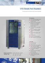 CTS Climatic Test Cabinets