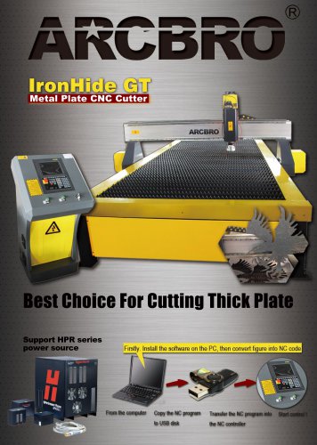 IronHide GT heavy duty table CNC plasma cutting machine