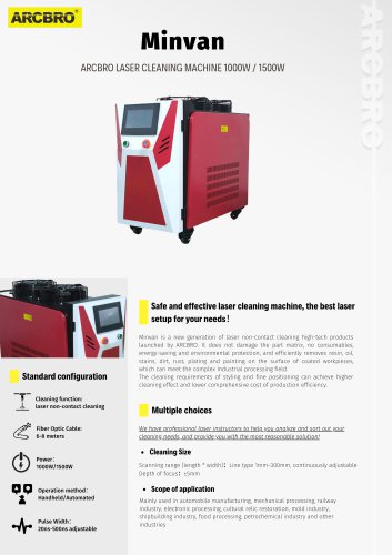 Laser cleaning machine - Minvan