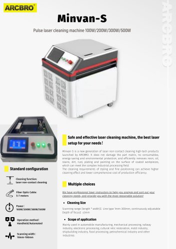 Pulse laser cleaning machine - Minvan-S