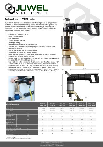 TEWS - series // Heavy-load build