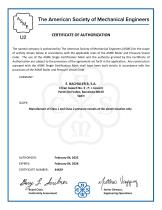 ASME VIII, Div. 1 - U2 STAMP