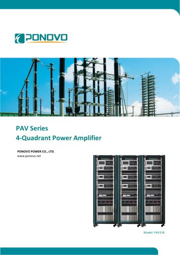 PAV3000 PAV5000 PAV7500 PAV10000 PAV15000 PAV20000 Series 4-Quadrant Power Amplifiers(3K-20K)