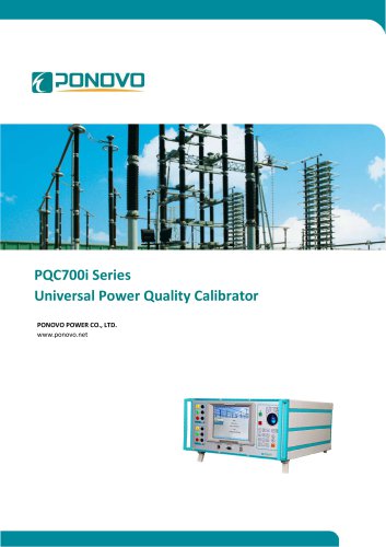 PQC700i Series Universal Power Quality Calibrator Brochure_EN_2023 V2