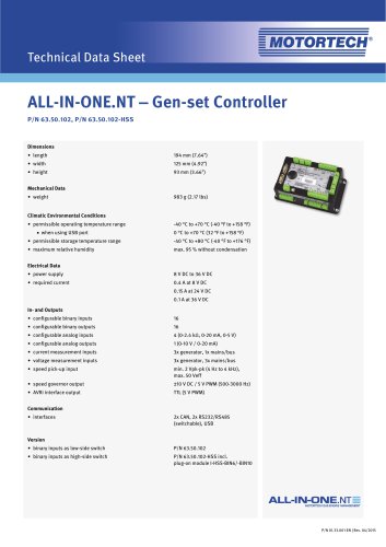 AIO.NT - Gen-set Controller