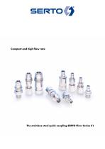 The stainless steel quick coupling SERTO Flow Series 51
