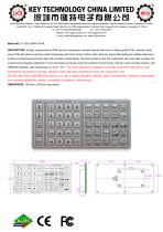Custom membrane keypad K-TEK-D85KP-50-ML