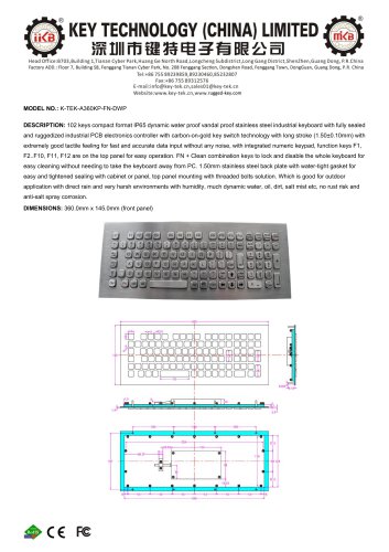 K-TEK-A360KP-FN-DWP data sheet