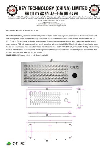 K-TEK-A361-DHP-FN-DT-DWP data sheet