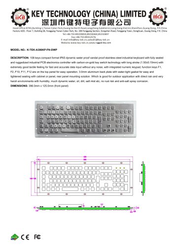 K-TEK-A396KP-FN-DWP data sheet