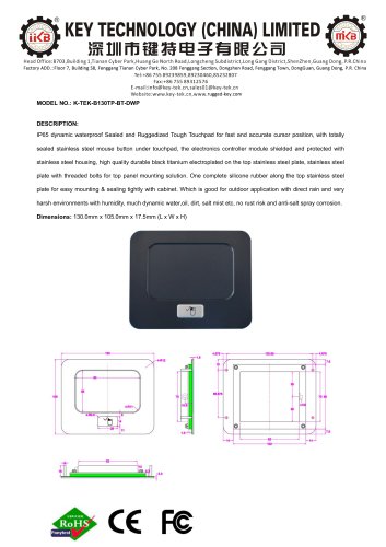 K-TEK-B130TP-BT-DWP  Datasheet