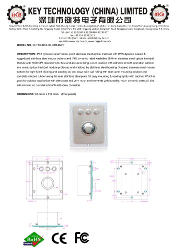 K-TEK-B83-38-OTB-DWP(Data Sheet)