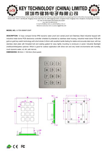 K-TEK-B88KP-DWP datasheet