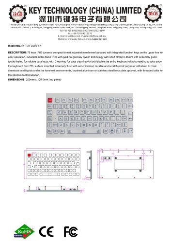 K-TEK-D200-FN data sheet