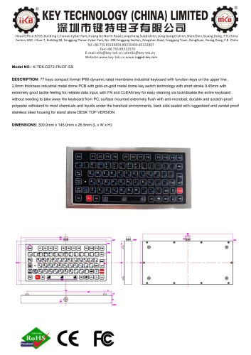 K-TEK-D272-FN-DT-SS- data sheet