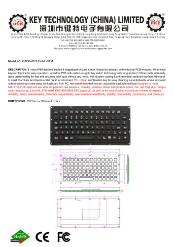 K-TEK-M222-FN-OEM-ML data sheet