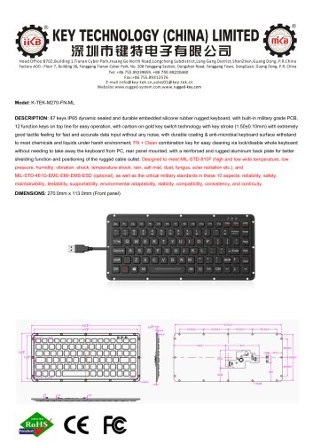 K-TEK-M270-FN-ML datasheet