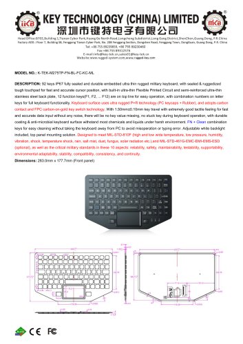 K-TEK-M275TP-FN-BL-FC-KC-ML