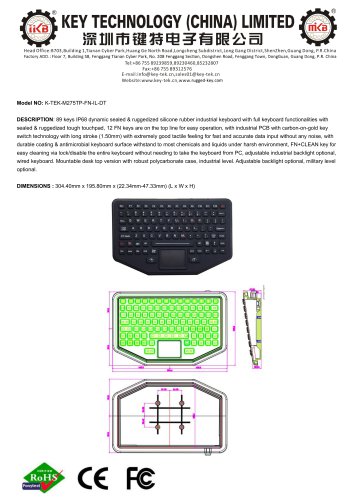 K-TEK-M275TP-FN-DT data sheet