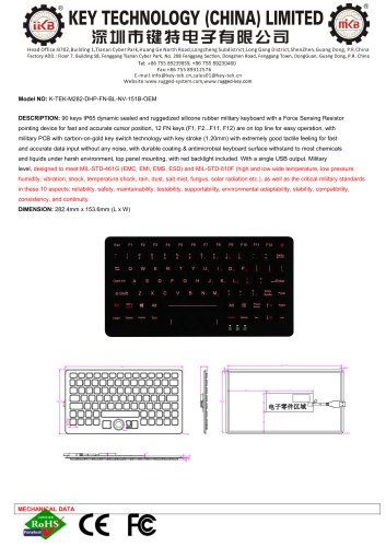 K-TEK-M282-DHP-FN-BL-NV-151B-OEM data sheet