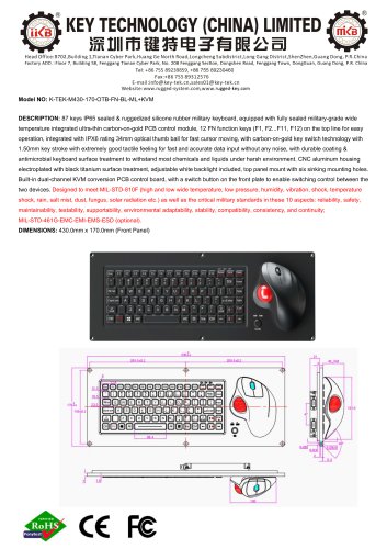 K-TEK-M430-170-OTB-FN-BL-ML+KVM