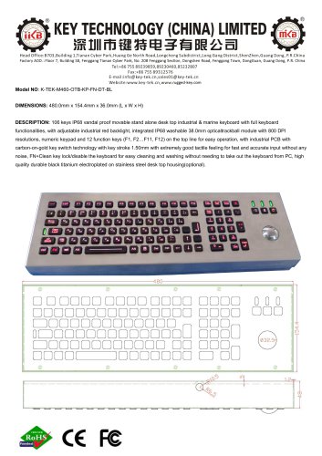 K-TEK-M460-OTB-KP-FN-DT-BL data sheet