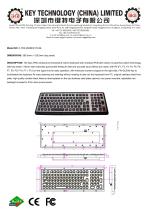 Marine Keyboard K-TEK-M398KP-FN-BL data sheet