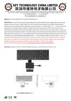 Scissor Switch Keyboard K-TEK-V340KP-FN-BL-FC-SC-DWP+TP85-DML-2K-FC