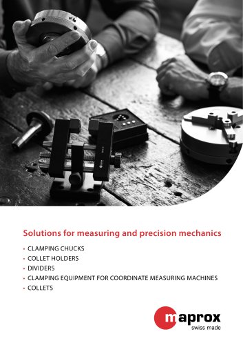 Solutions for measuring and precision mechanics