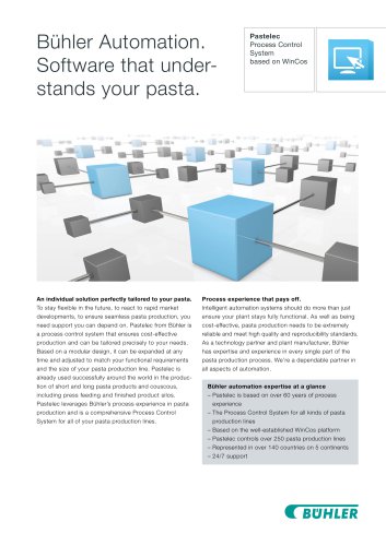 Bühler Automation. Software that understands your pasta.