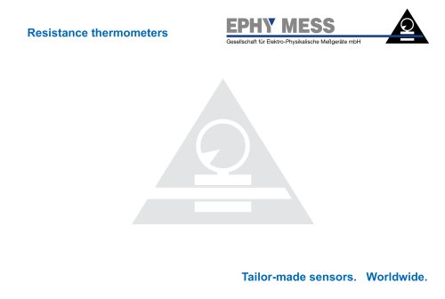 Resistance Thermometers