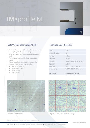 Cell counting microscope IP10-08x03CU5101