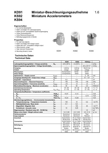 Miniature Accelerometers