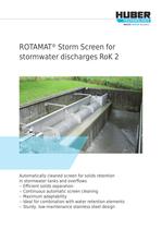 ROTAMAT® Storm Screen for stormwater discharges RoK 2