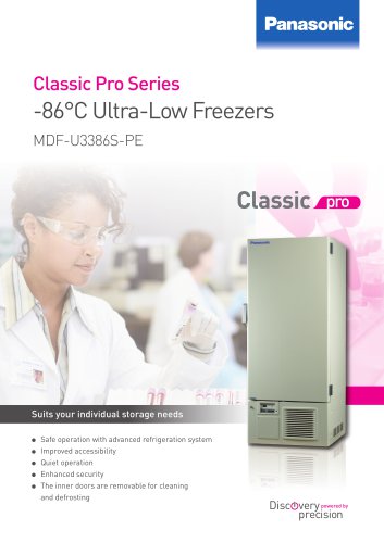 -86°C Ultra Low Freezers MDF-U3386S-PE