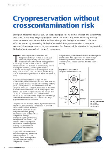 Cryopreservation without crosscontamination risk