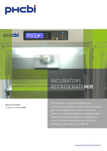 INCUBATORI REFRIGERATI MIR