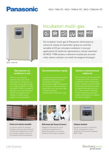 MCO-170M(UVH) IncuSafe Incubatori multi-gas