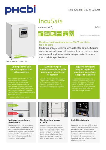 MCO-171AICD-PE - MCO-171AICUVD - Incubatore a CO2
