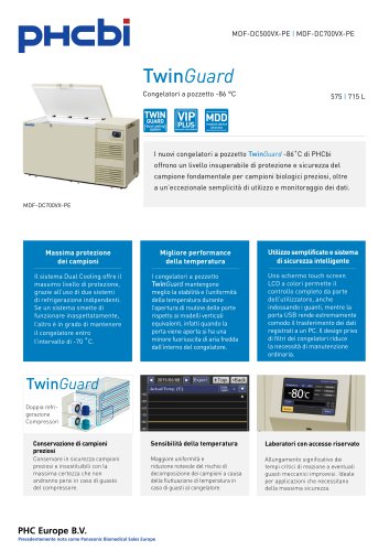 MDF-DC500/700VX-PE Congelatori a pozzetto -86 °C