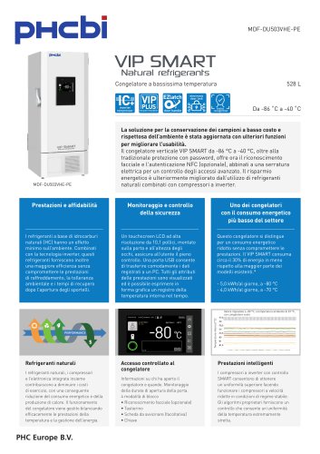 MDF-DU503VHE-PE - Congelatori ULT VIP SMART (-86 °C)