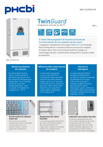 MDF-DU702VX-PE Congelatore verticale da -86 °C