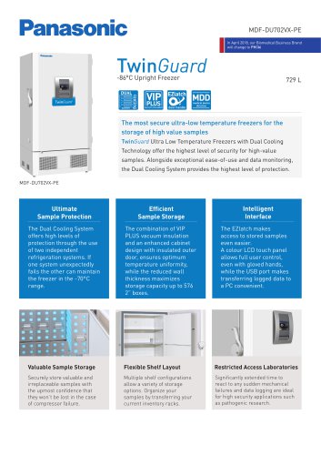 MDF-DU702VX-PE TwinGuard ULT Freezer