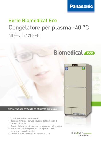 MDF_U5412H Biomedical Eco Congelatore per plasma -40 °C