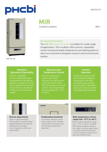 MIR-554 Cooled Incubator