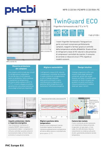 MPR-S1201(R)XH-PE - Frigoriferi farmaceutici con porte scorrevoli