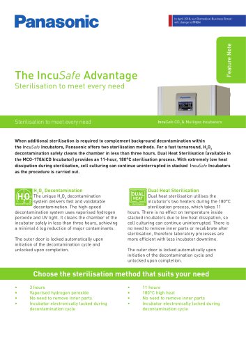 The IncuSafe Advantage - Sterilisation to meet every need