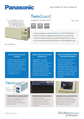 TwinGuard Congelatori a pozzetto -86 °C