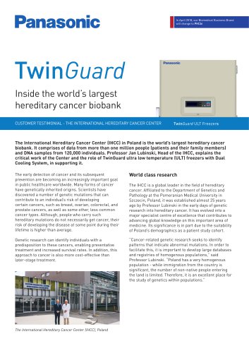 TwinGuard Freezers Customer Testimonial - The International Hereditary Cancer Center